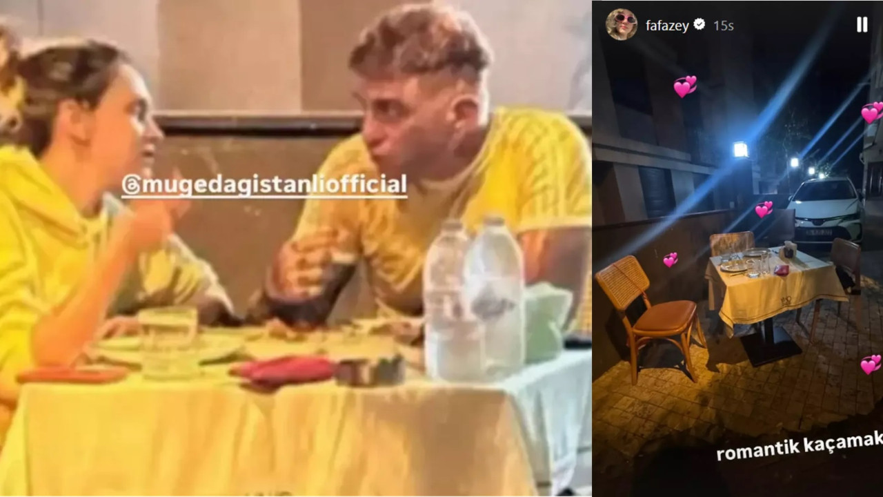 Farah Zeynep Abdullah ve Athena Gökhan gittikleri restoranda yer olmadığı için otoparkta yemek yemiş