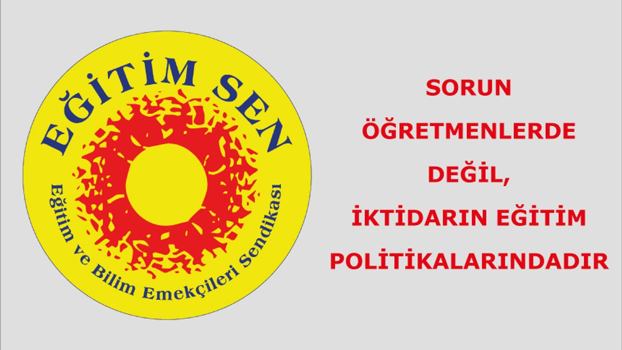 Sorun Öğretmenlerde Değil, İktidarın Eğitim Politikalarındadır Sorun Öğretmenlerde Değil, İktidarın Eğitim Politikalarındadır