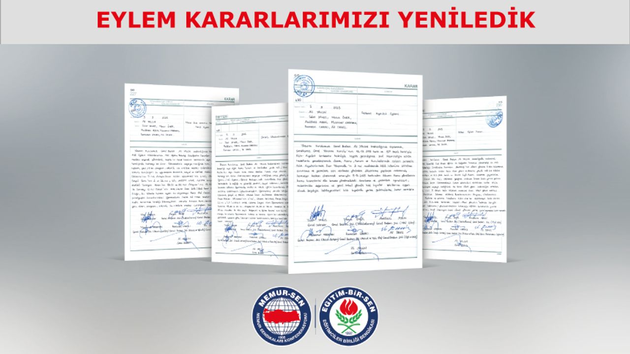 Eğitim Bir Sen’in eylem kararları Eğitim Bir Sen’in eylem kararları