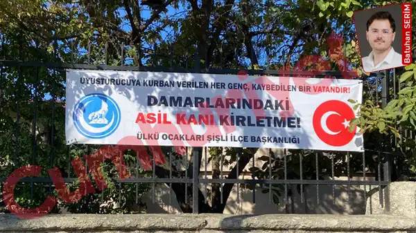 MHP ‘uyuşturucu’ önergesine ret vermişti: Ülkü Ocakları ‘Asil kanını kirletme’ diye pankart astı – Son Dakika Siyaset Haberleri MHP ‘uyuşturucu’ önergesine ret vermişti: Ülkü Ocakları ‘Asil kanını kirletme’ diye pankart astı – Son Dakika Siyaset Haberleri
