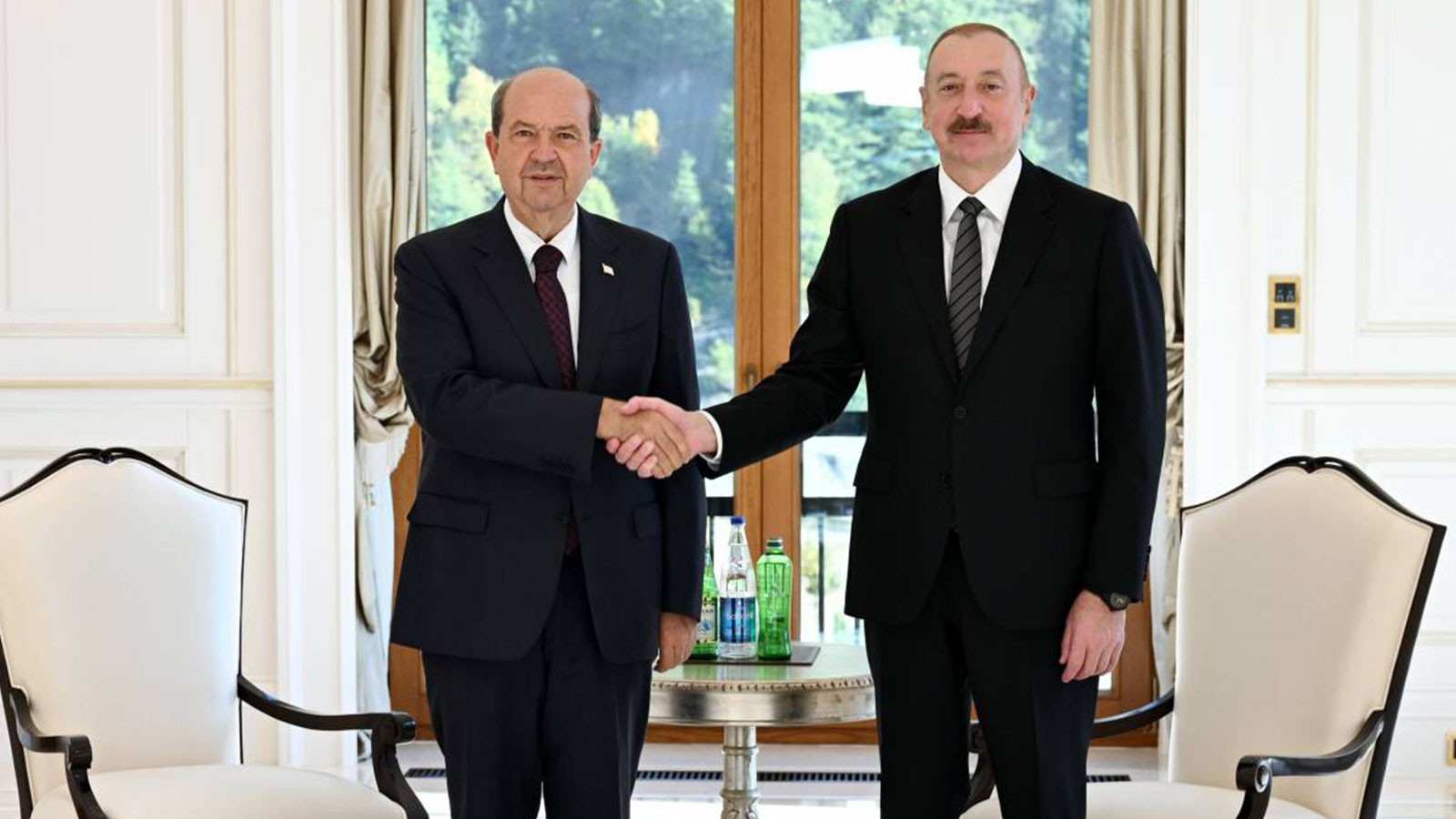 Azerbaycan Cumhurbaşkanı Aliyev, KKTC Cumhurbaşkanı Tatar ile Gebele’de görüştü Azerbaycan Cumhurbaşkanı Aliyev, KKTC Cumhurbaşkanı Tatar ile Gebele’de görüştü