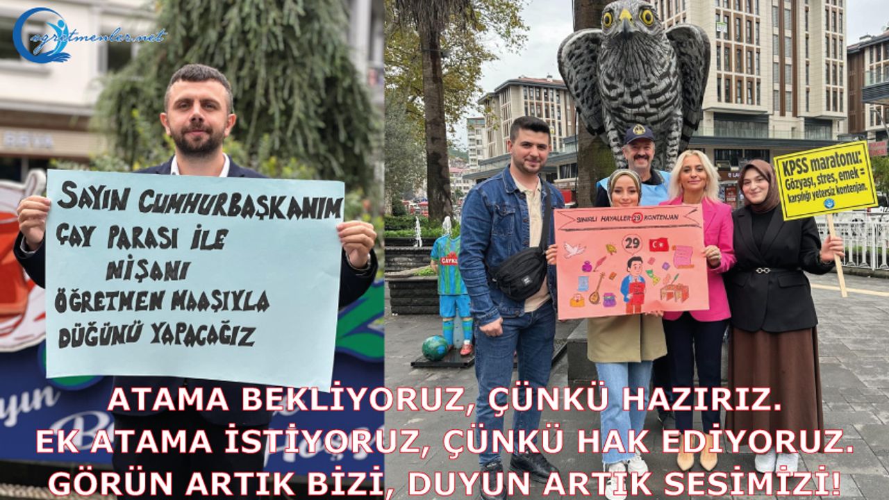 Ek atama istiyoruz, çünkü hak ediyoruz.