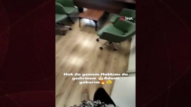 İşten sebepsiz yere kovulduğunu iddia edilen kadın, şantiye şefinin yaktı İşten sebepsiz yere kovulduğunu iddia edilen kadın, şantiye şefinin yaktı