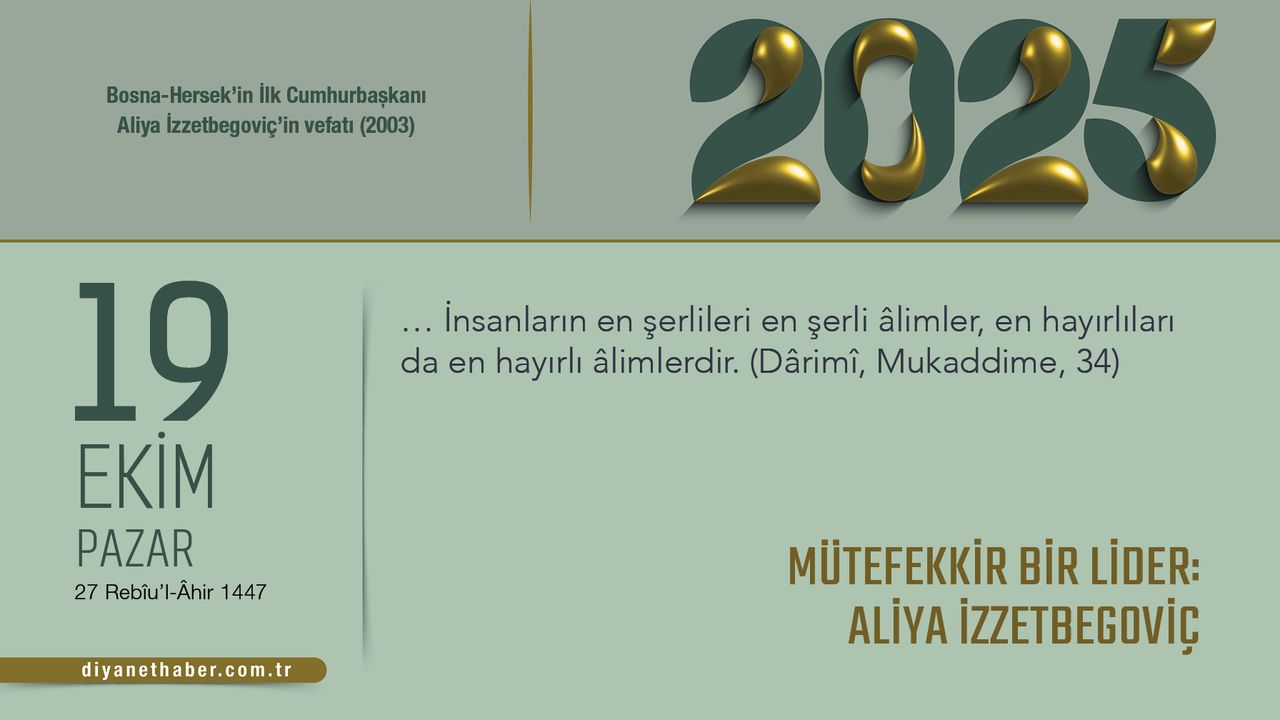 Mütefekkir Bir Lider: Aliya İzzetbegoviç Mütefekkir Bir Lider: Aliya İzzetbegoviç