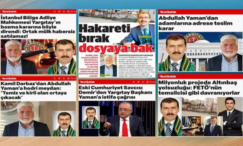 Yeni Şafak ve Yargıtay Hakimi Arasındaki Tartışma Yeni Şafak ve Yargıtay Hakimi Arasındaki Tartışma