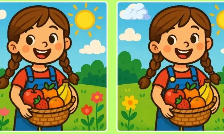 Meyve Sepeti Bulmacası: İki Resim Arasındaki Farklar Meyve Sepeti Bulmacası: İki Resim Arasındaki Farklar